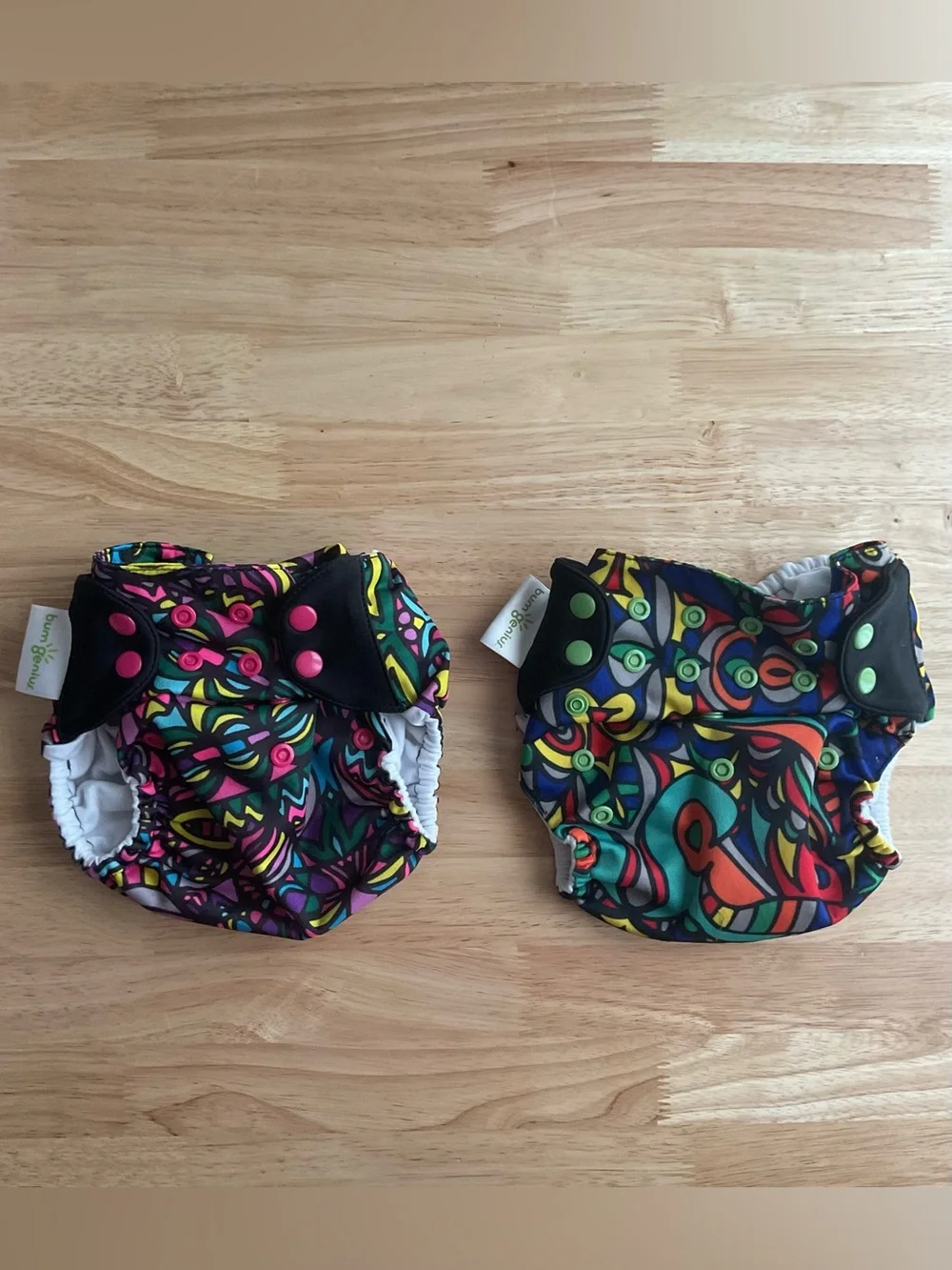 Reusable Pocket Cloth Diapers with Wet Bag & Inserts